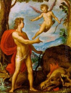 Perseo Ed Il Drago by Agostino Ciampelli