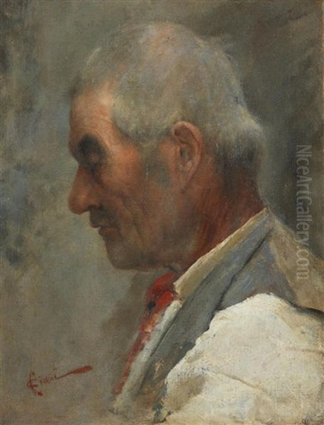 Portrait Of A Man In Profile - view 1