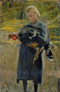 Contadinella Con Tacchino by Cesare Ciani