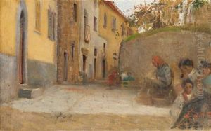 La Pulitura Del Grappolo by Cesare Ciani