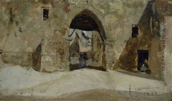 Scorcio Di Paese Con Arco - view 1