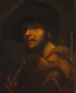 Bildnis Eines Jungen Mannes Mit Flote (after Sebastiano Del Piombo) by Concellina Ciappa