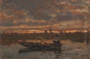Pescatore Al Tramonto by Beppe Ciardi