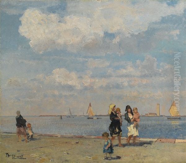 Walking Along The Water, Venice - view 1