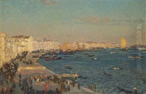 Riva Degli Schiavoni. Venezia by Beppe Ciardi