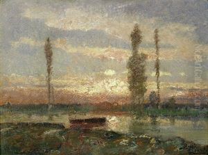 Fiume Al Tramonto by Beppe Ciardi