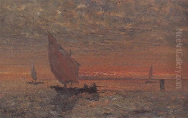 Venezia, Tramonto In Laguna - view 1