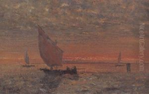 Venezia, Tramonto In Laguna by Beppe Ciardi