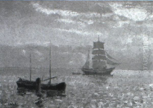 Ships At Dusk - view 1