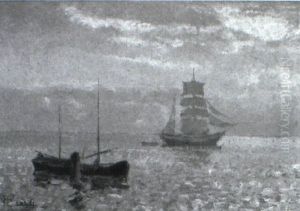 Ships At Dusk by Beppe Ciardi