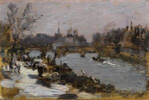The Seine In Paris by Emma Ciardi