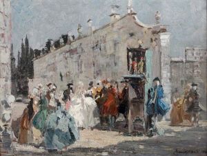 Marionnettes Sur Une Place A Venise