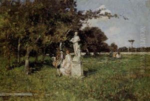 Scena Galante Nel Parco by Emma Ciardi