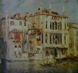 Palazzo Levi In Canal Grande by Emma Ciardi