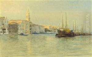 The Grand Canal by Guglielmo Ciardi