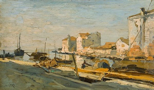 View Of Mazzorbo's Harbour In The Lagoon Of Venice - view 1