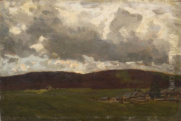 Paysage Sous Un Ciel Nuageux - view 1