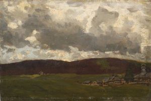 Paysage Sous Un Ciel Nuageux by Guglielmo Ciardi