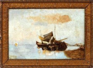 Harbor Scene Harbor Scene