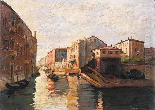 On A Venetian Canal - view 1