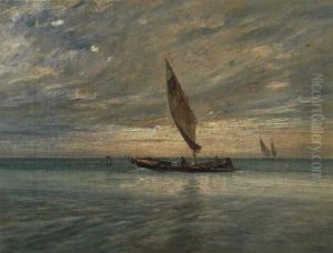 Pescatori In Laguna by Guglielmo Ciardi