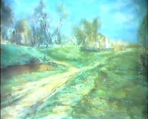 Strada In Primavera by Guglielmo Ciardi