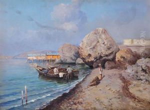 Barche Con Pescatori by Carmine Ciardiello