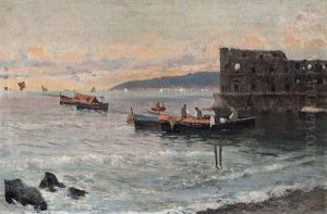 Pescatori A Castel D'ovo by Carmine Ciardiello