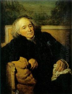 Portrait D'homme Assis by Francois-Edouard Cibot