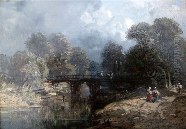 Personnages Au Bord De La Riviere - view 1