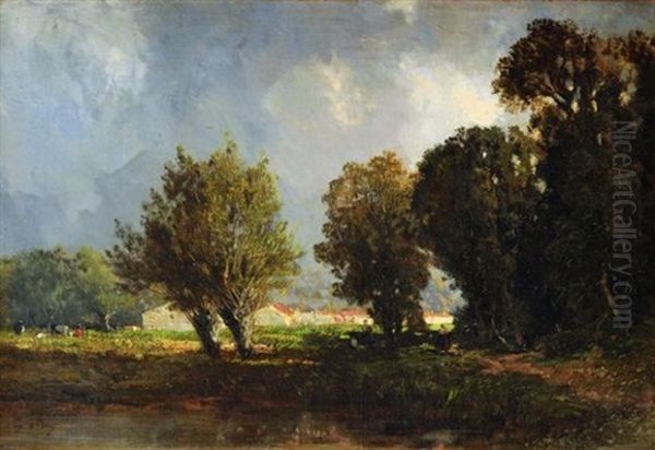 L"approche De L'orage Pres De Marlotte - view 1