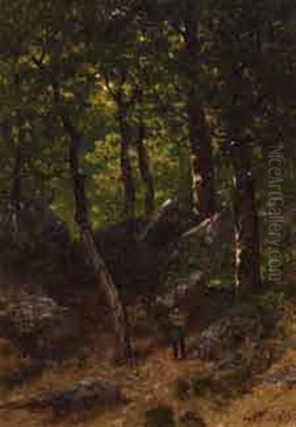 Peintre Dans Les Bois - view 1