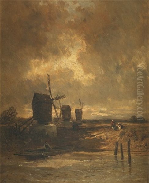 Les Moulins A Vent En Holande - view 1