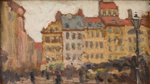 The Old Town In Warsaw ('the Old Town') by Tadeusz Cieslewski