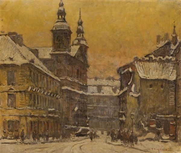 Widok Na Ulice Freta Z Kosciolem Paulinow W Warszawie - view 1