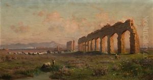 Ruins On The Campagna by Henryk Cieszkowski