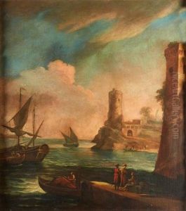 Paesaggio Con Porto E Personaggi Paesaggio Con Porto E Personaggi