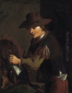 Un Giovane Con Un'oca (+ Un Giovane Con Selvaggina; Pair)