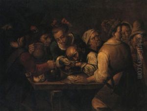 Scene De Taverne by Antonio Cifrondi
