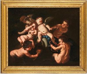 Bacchanale De Putti by Carlo Cignani