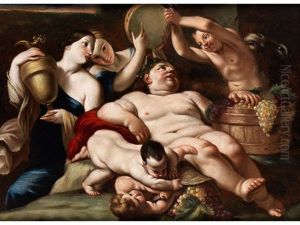 Die Labung Des Bacchusknaben by Carlo Cignani