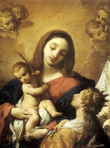 Vierge A L'enfant Avec Sainte Catherine - view 1