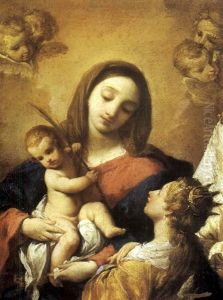 Vierge A L'enfant Avec Sainte Catherine Vierge A L'enfant Avec Sainte Catherine