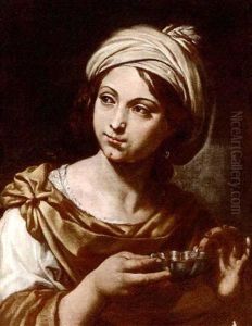 A Girl Holding A Dish