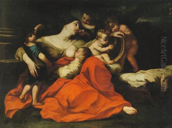 Caritas - Kvinna Omgiven Av Barn - view 1