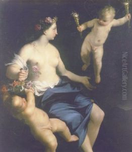 Ceres With Two Putti