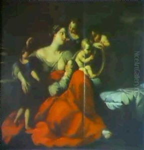 Caritas Romana, Eine Allegorie Der Funf Sinne by Carlo Cignani