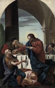 The Institution Of The Eucharist by Felice (Fra) Cignaroli