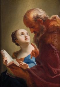 Educazione Della Vergine by Giambettino Cignaroli