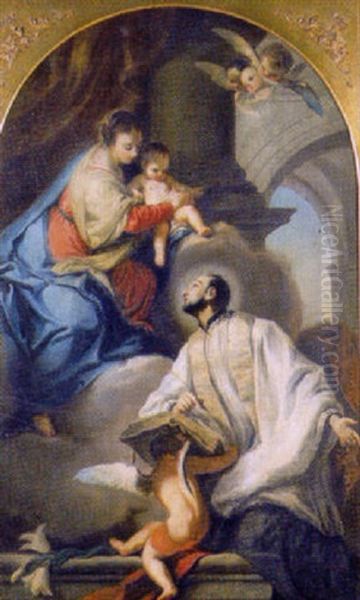 La Madonna E Gesu Bambino Appaiono A San Luigi Gonzaga - view 1